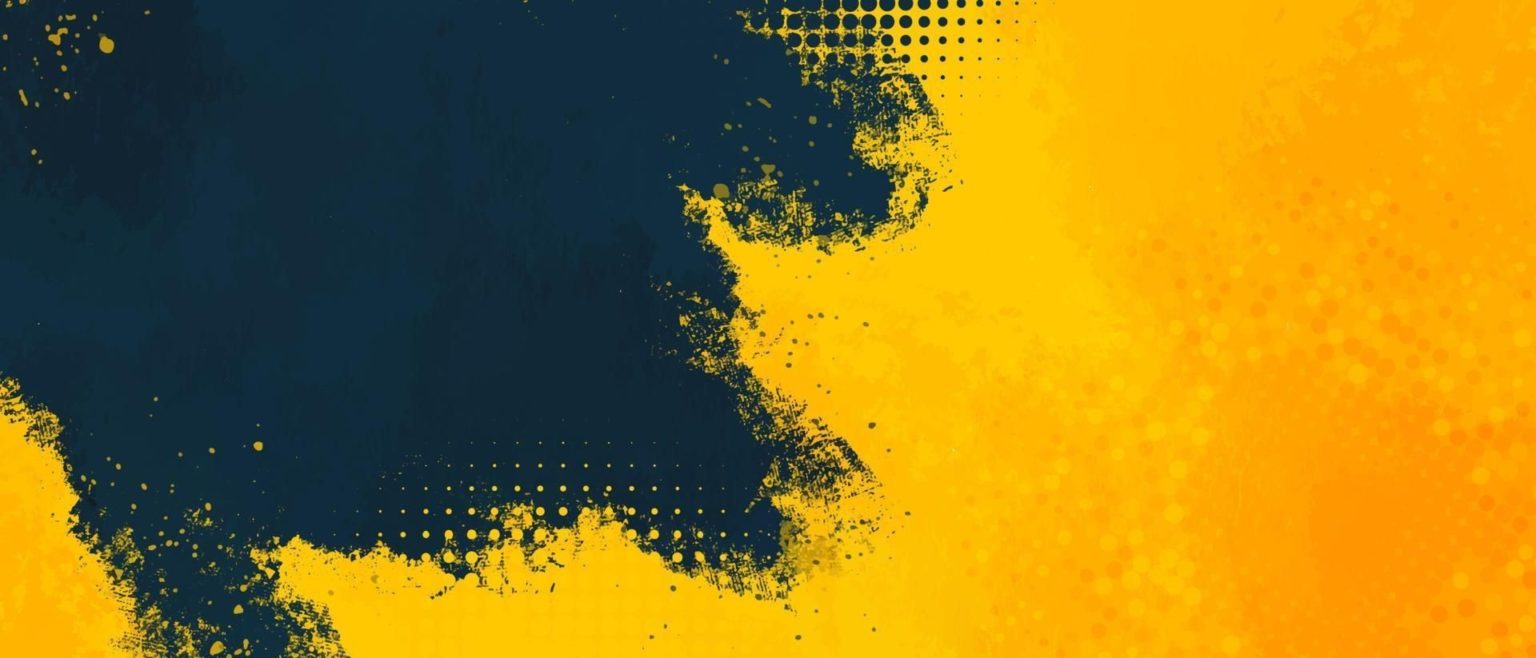 Shape blue and yellow background