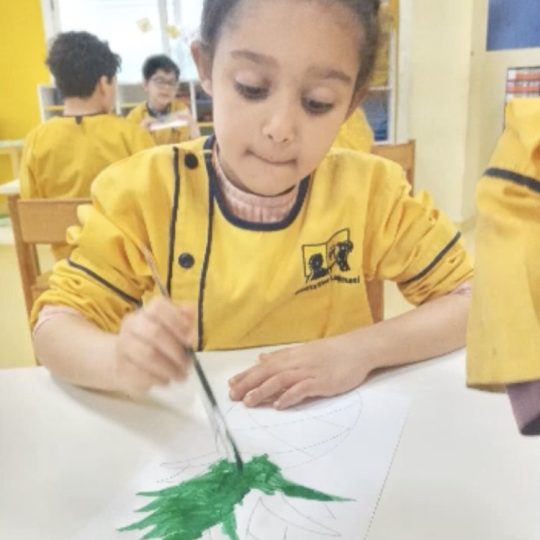 Activité aquarelle fruits et légumes- Ecole Laghmani