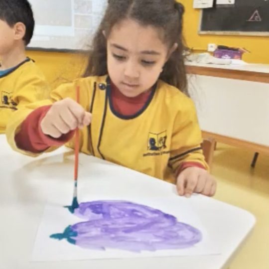 Activité aquarelle fruits et légumes- Ecole Laghmani