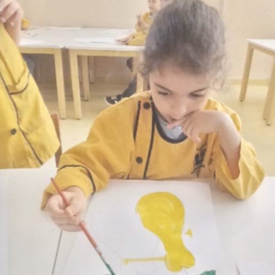 Activité aquarelle fruits et légumes- Ecole Laghmani