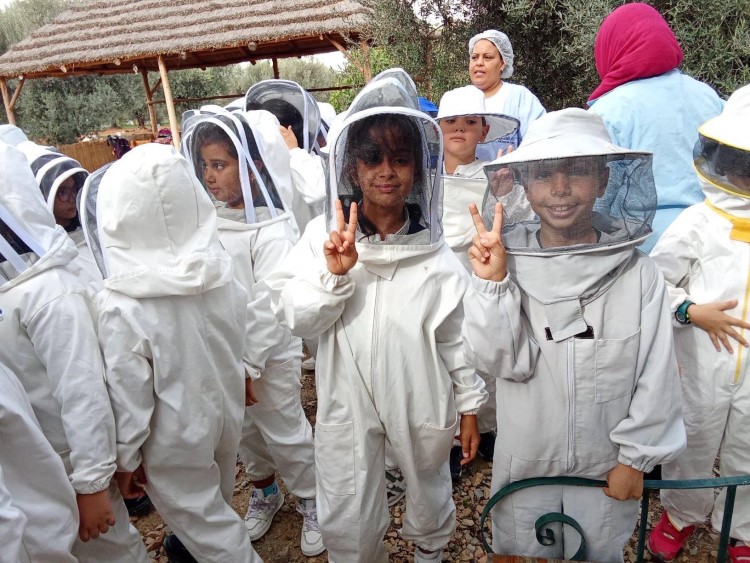 visite maison miel - école Laghmani
