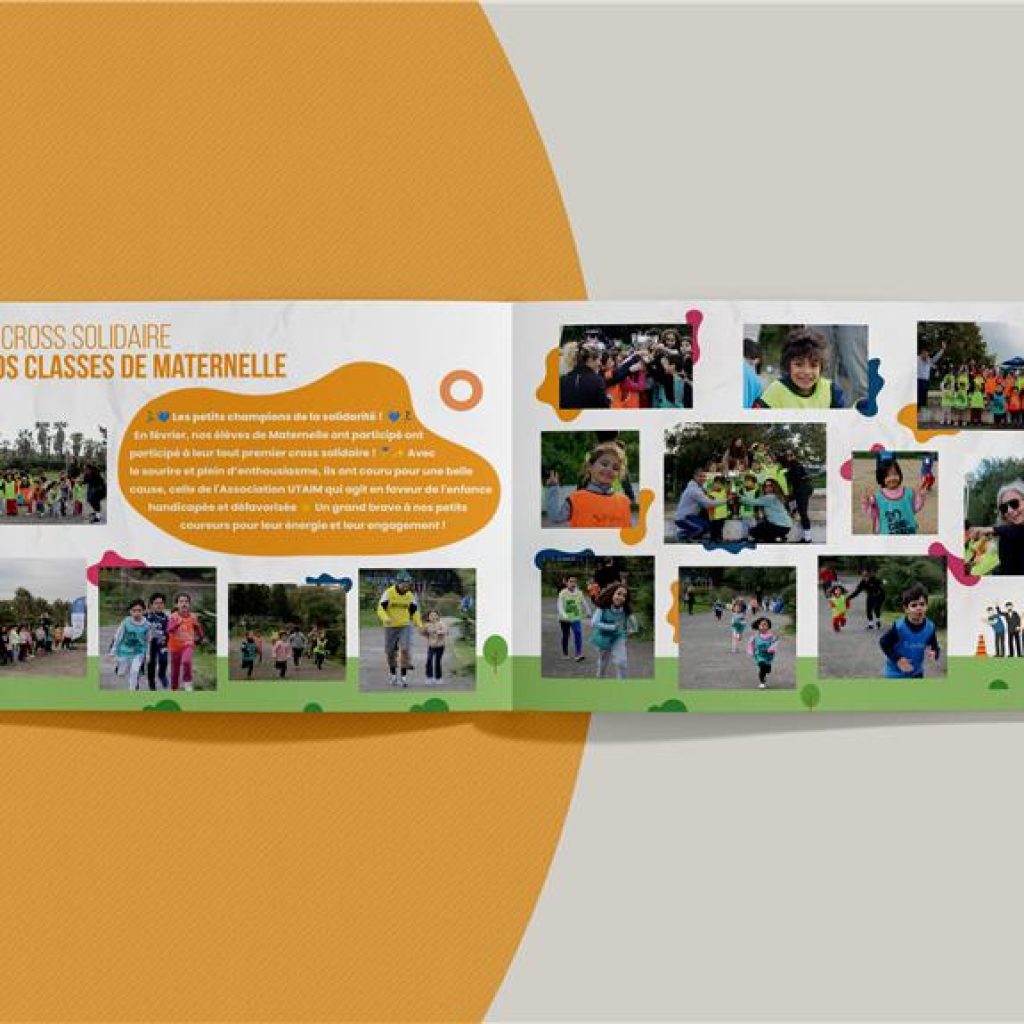 Mockup interieur du yearBook Laghmani 2025