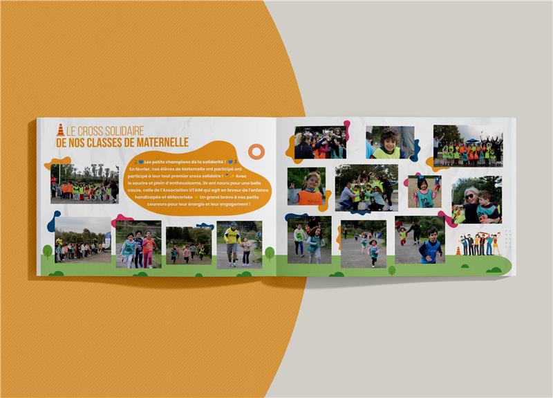 Mockup interieur du yearBook Laghmani 2025