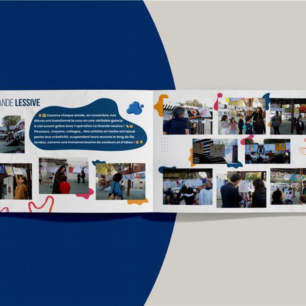 Mockup interieur du yearBook Laghmani 2025