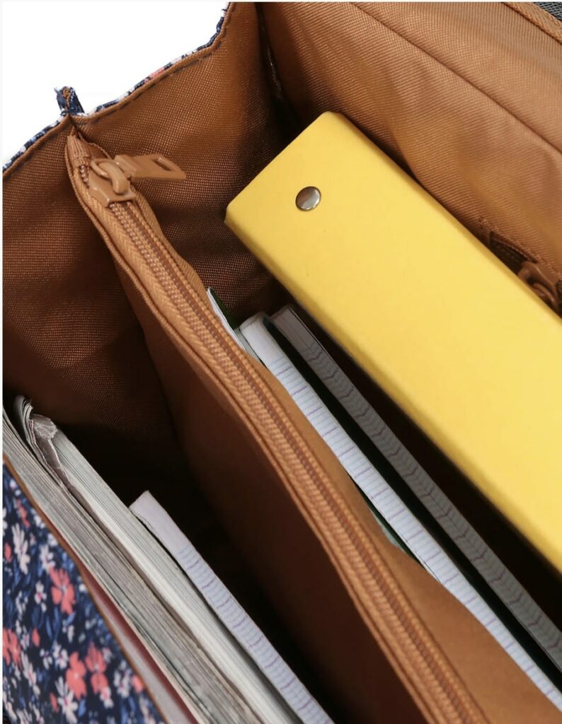 Cartable ouvert