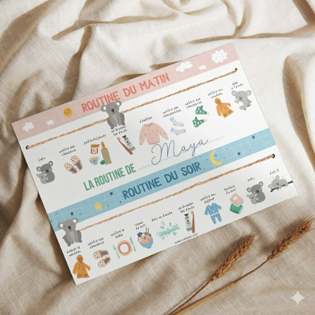 Routine quotidienne enfants